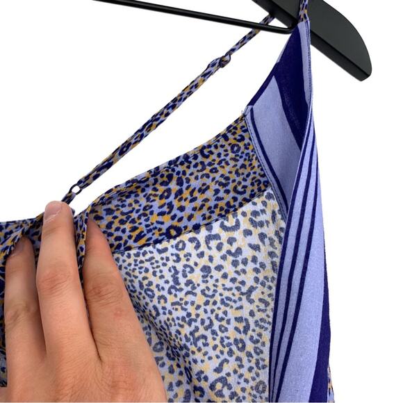 SEAFOLLY Spirit Animal Jumpsuit Blue Cheetah Print S - Picture 9 of 9